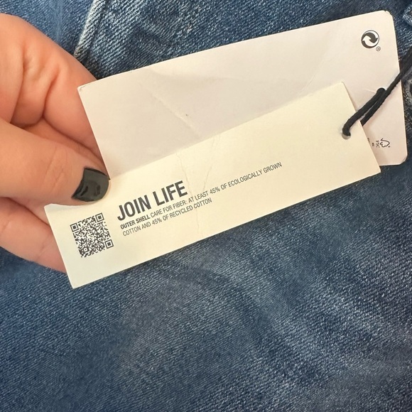 Good American X Zara High-Rise Skinny Jeans Size 30 Plus Denim Distressed NWT - Picture 9 of 13